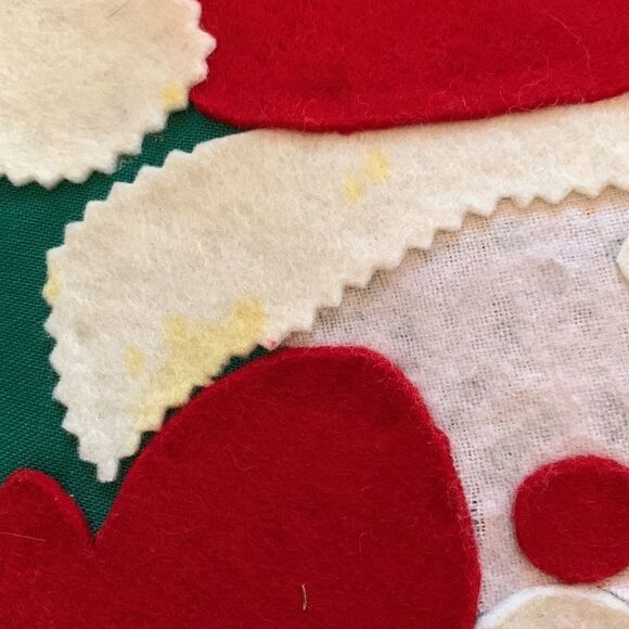 Vtg 60s double sided Santa face toilet seat cover - Picture 7 of 8